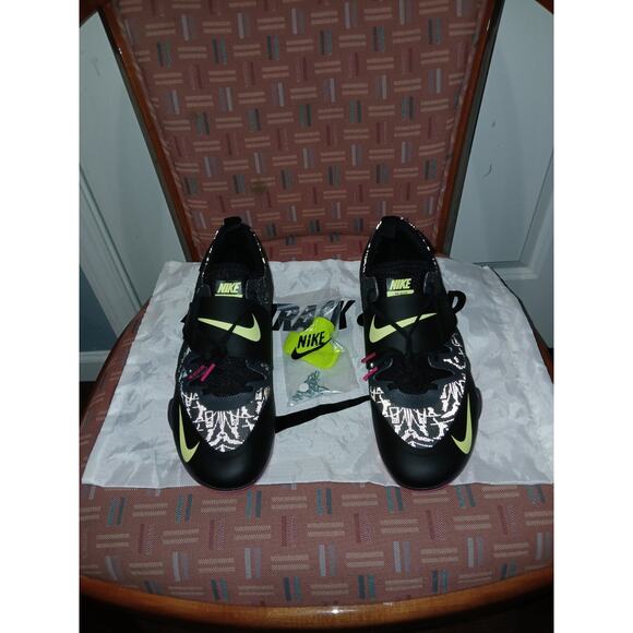 Nike Men's Size 9 Zoom PV Elite Pole Vault Spikes Black (AA1204-004) - Picture 2 of 8